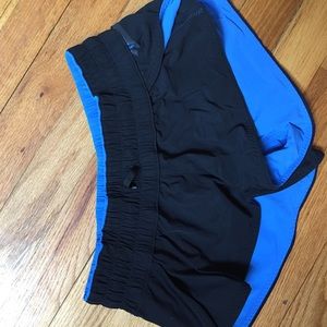 black and blue reversible lulu shorts size 2